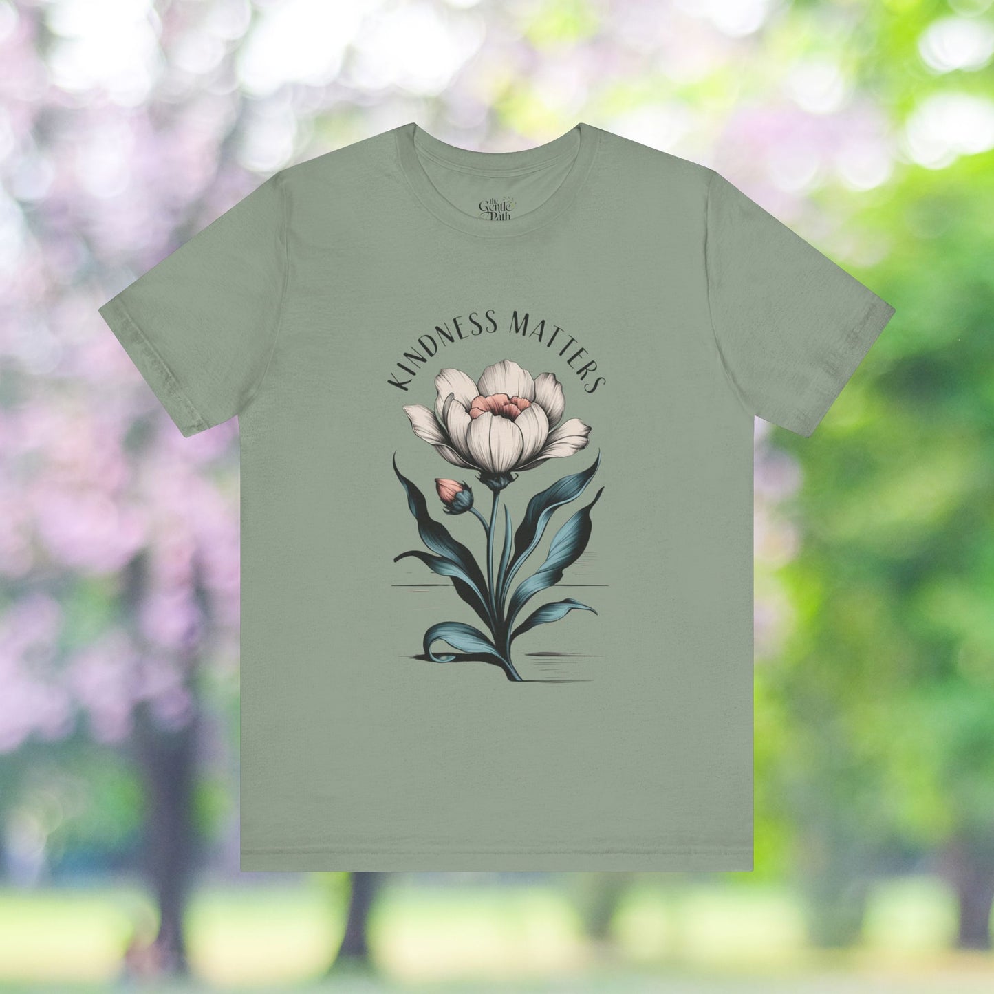 Floral graphic Kindness Matters T-shirt